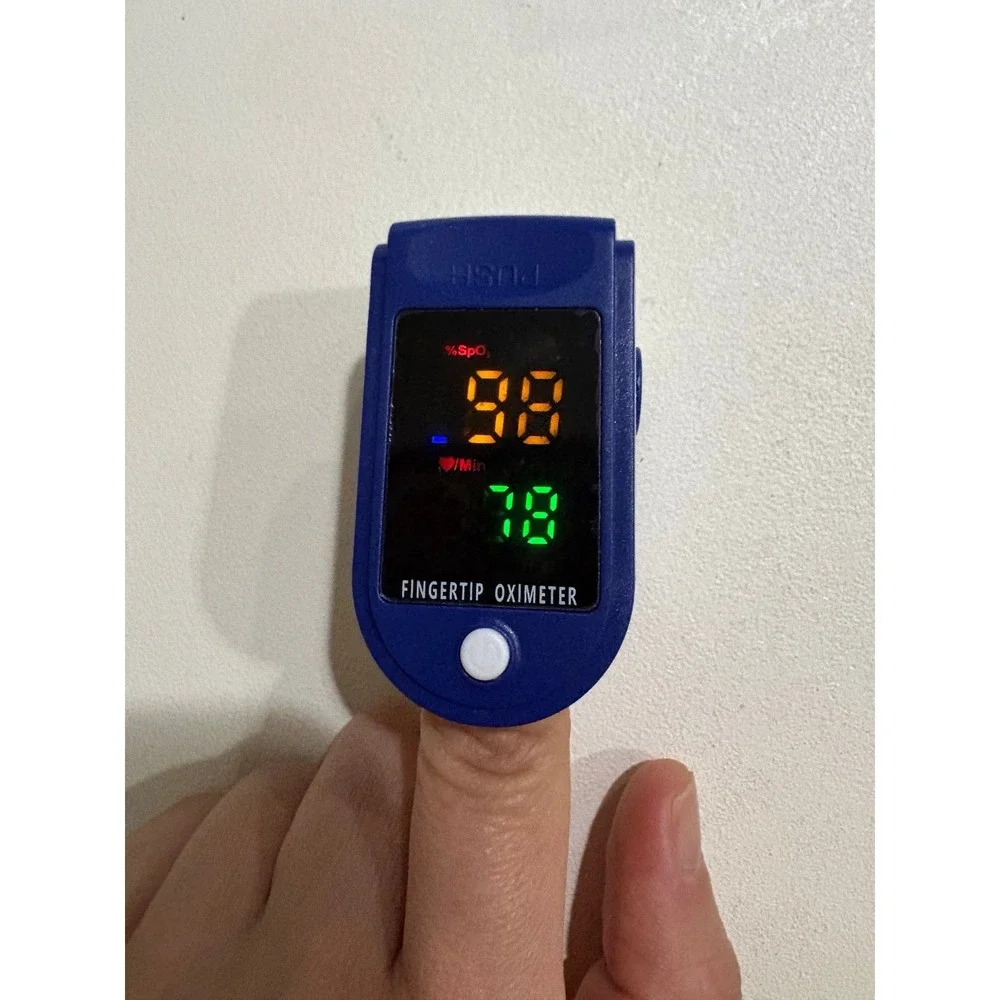 Fingertip‎ Pulse Oximeter SpO2 Blood Oxygen Saturation Monitor LK87 - Blue - New